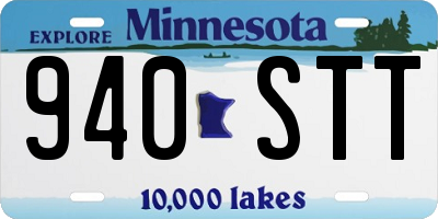 MN license plate 940STT