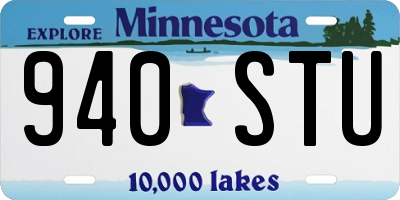 MN license plate 940STU