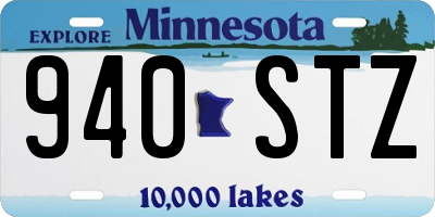 MN license plate 940STZ