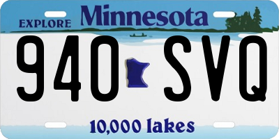 MN license plate 940SVQ