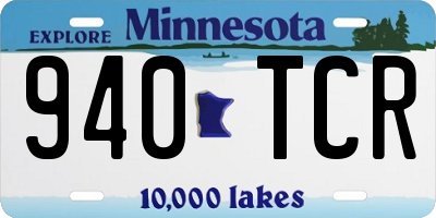 MN license plate 940TCR