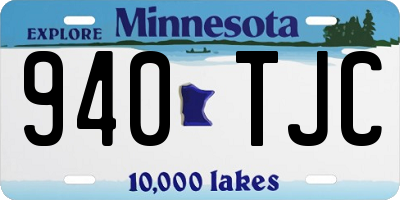 MN license plate 940TJC