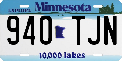 MN license plate 940TJN