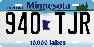 MN license plate 940TJR