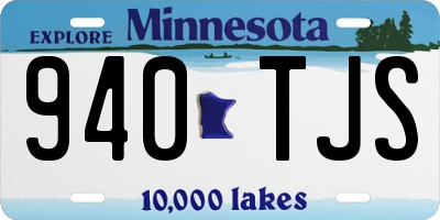 MN license plate 940TJS