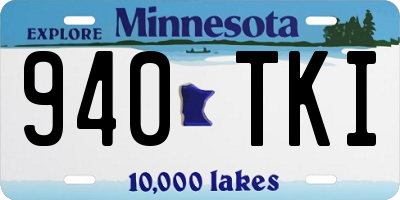 MN license plate 940TKI