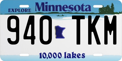 MN license plate 940TKM