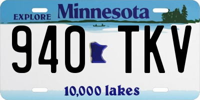 MN license plate 940TKV