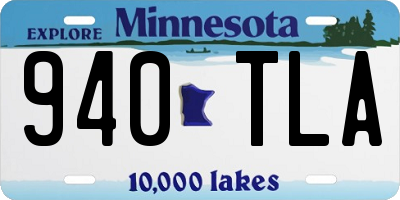 MN license plate 940TLA