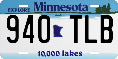 MN license plate 940TLB