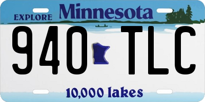 MN license plate 940TLC