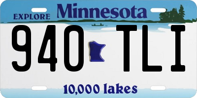 MN license plate 940TLI