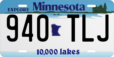 MN license plate 940TLJ