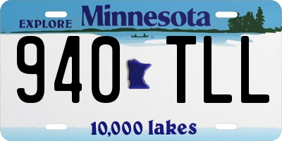 MN license plate 940TLL