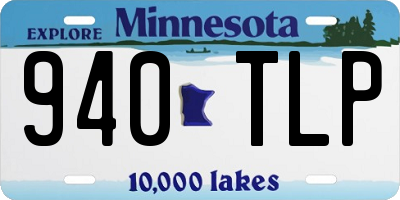 MN license plate 940TLP