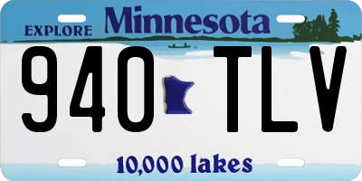 MN license plate 940TLV