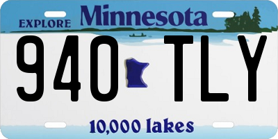 MN license plate 940TLY