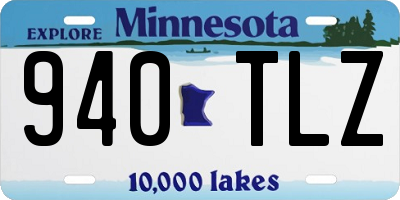 MN license plate 940TLZ