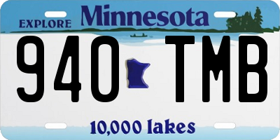 MN license plate 940TMB