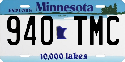 MN license plate 940TMC