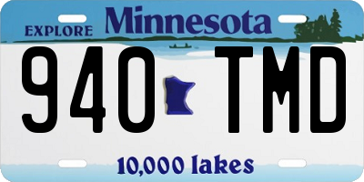 MN license plate 940TMD