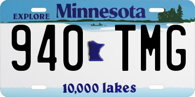 MN license plate 940TMG