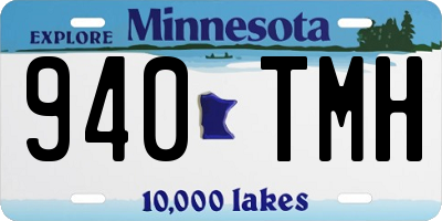 MN license plate 940TMH