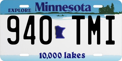 MN license plate 940TMI