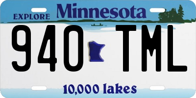 MN license plate 940TML