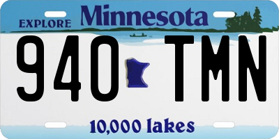 MN license plate 940TMN