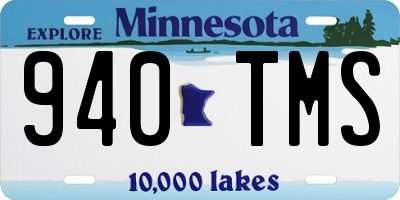 MN license plate 940TMS