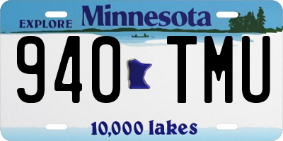 MN license plate 940TMU