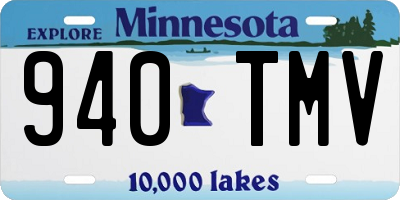 MN license plate 940TMV