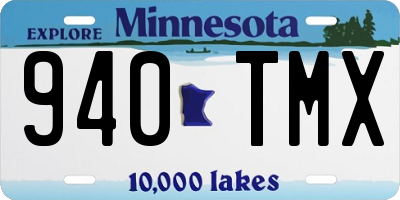 MN license plate 940TMX