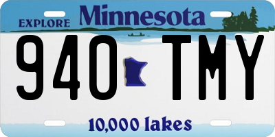 MN license plate 940TMY