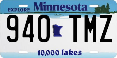 MN license plate 940TMZ
