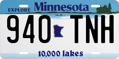 MN license plate 940TNH