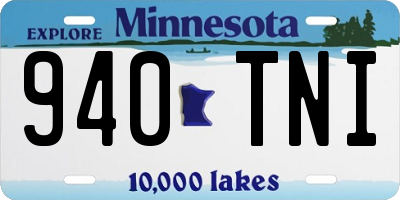 MN license plate 940TNI