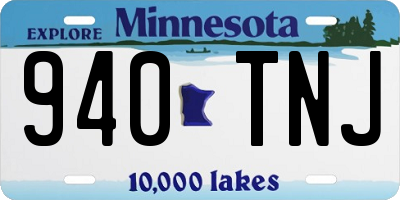 MN license plate 940TNJ