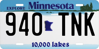 MN license plate 940TNK