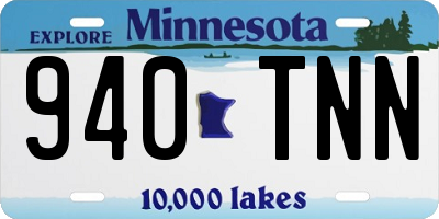 MN license plate 940TNN