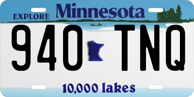 MN license plate 940TNQ