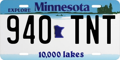 MN license plate 940TNT