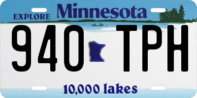 MN license plate 940TPH