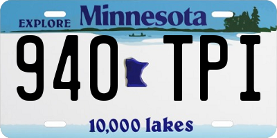 MN license plate 940TPI