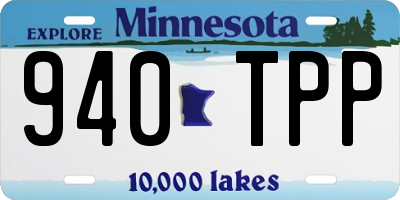 MN license plate 940TPP