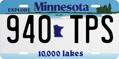 MN license plate 940TPS