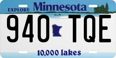 MN license plate 940TQE