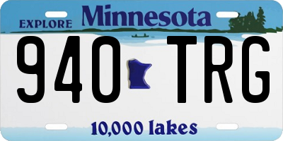 MN license plate 940TRG