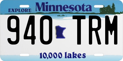 MN license plate 940TRM